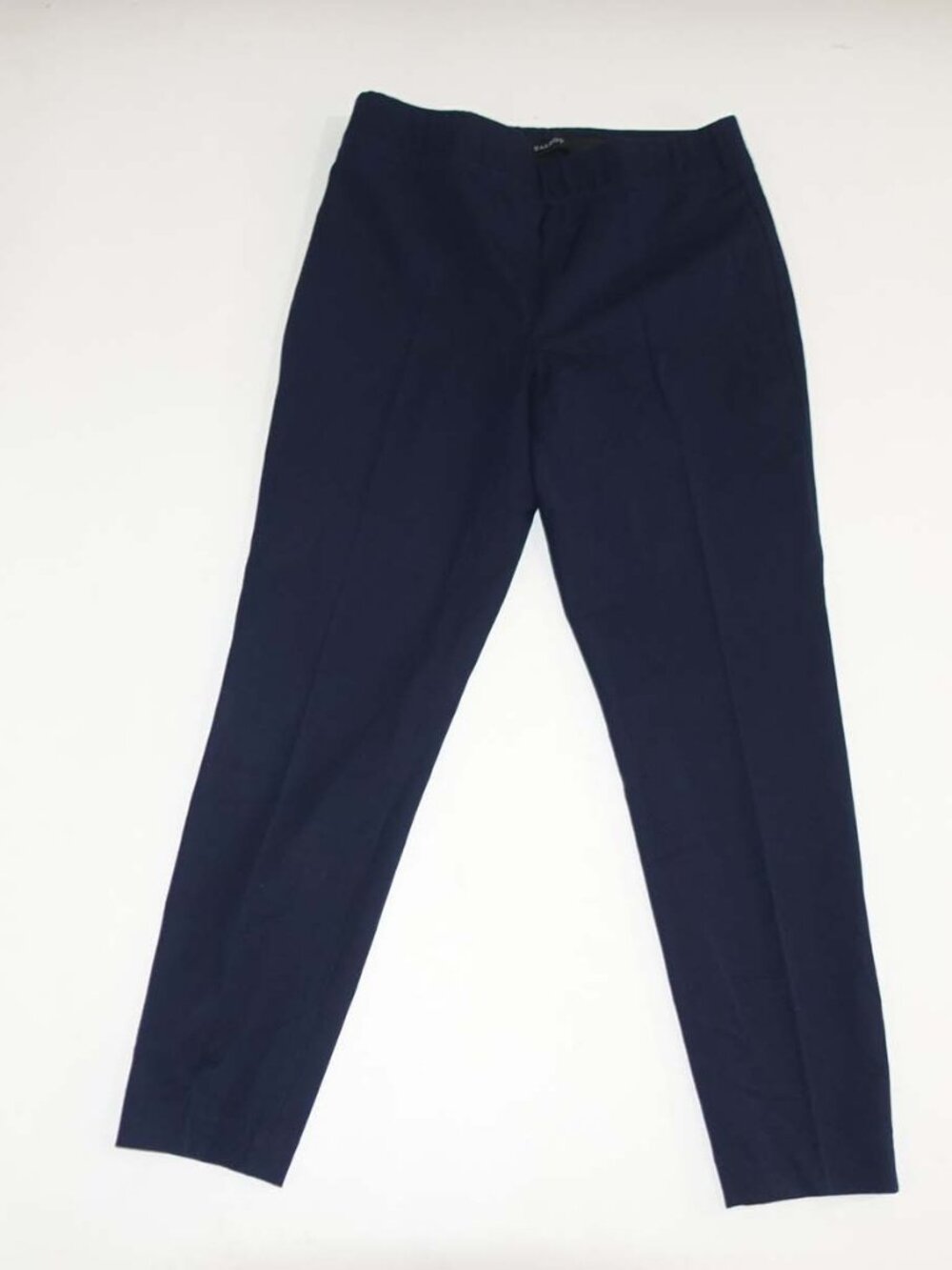 Talbots Womens Skinny Ankle Pull On Pants Size 10 Navy Blue High Rise 27" Inseam